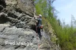 Klettern im Klettergebiet "Hülloch" in Kierspe
