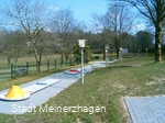 Blick über das Gelände der Minigolfanlage