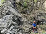 Klettern im Klettergebiet "Hülloch" in Kierspe