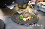 The food is served.