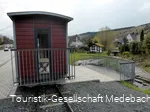 Kleinbahn Waggon am Kleinbahnwanderweg
