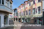 Pedestrian zone in the town of Lüdenscheid.