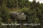 Uitzicht op de ark op het 4,3 kilometer lange SinnePfad bij Hennesee.