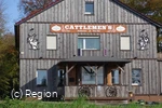 Zicht op het gebouw van restaurant Cattlemens.